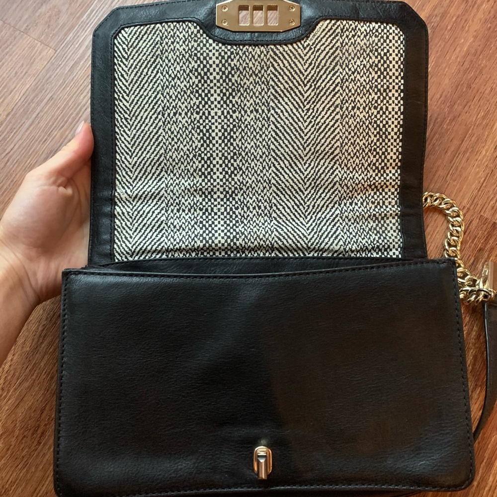 Black and gold Rebecca Minkoff purse. Cross body or shoulder bag - Picture 4 of 6